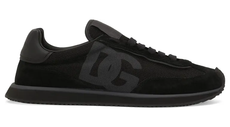 Dolce & Gabbana Mixed-material DG Cushion “Black” (CS2288 A5355 8B956)