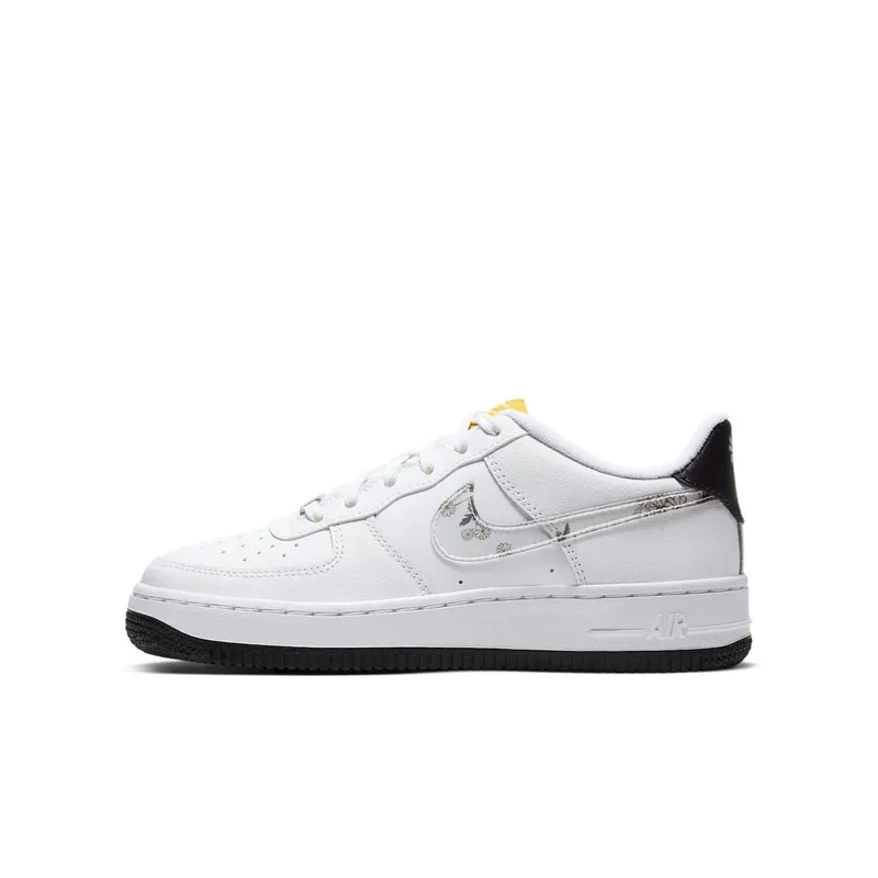 Nike Air Force 1 Low Daisy (GS) White/Speed Yellow-Pale Ivory-White (CW5859-100)