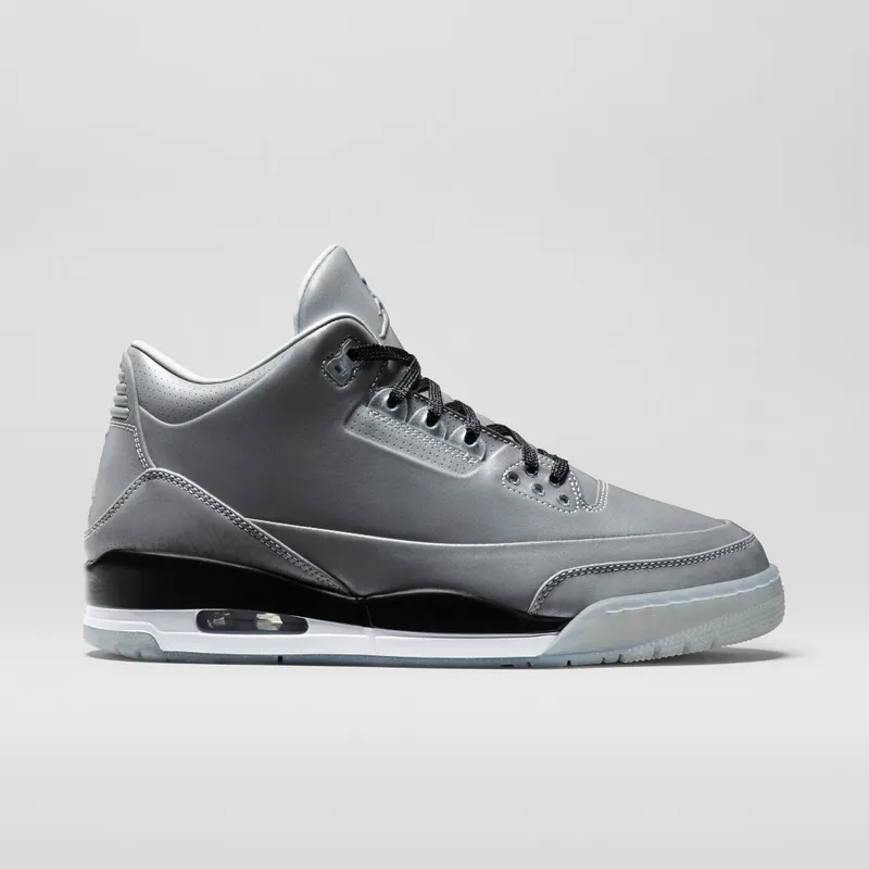 Jordan 3 Retro 5Lab3 Silver Reflect Silver/Reflect Silver-Black-White (631603-003)