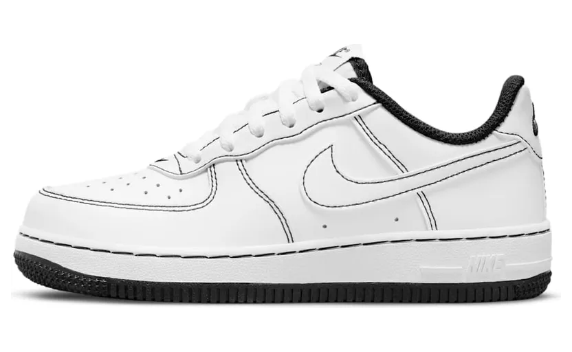Nike Air Force 1 Low White Black Contrast Stitch (PS) (DC9672-104)