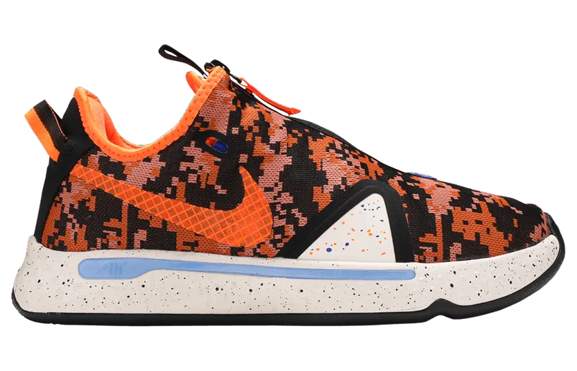 Nike PG 4 ‘Digi-Camo’ Light Cream/Terra Blush/Racer Blue/Total Orange (CD5079-200)