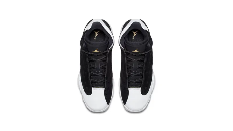Jordan 13 Retro Black White Gum (GS) Black/Metallic Gold-White-Gum Medium Brown (439358-021)