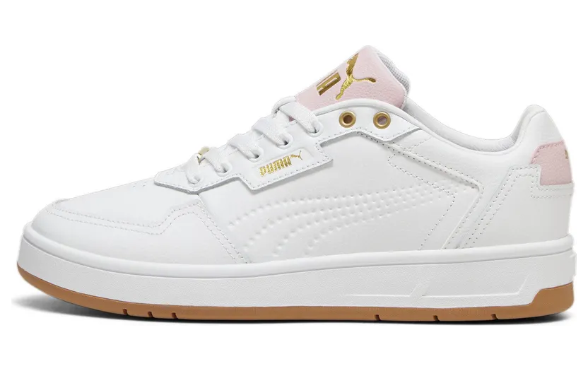 Puma Court Lux “Puma White / Mauve Mist / Puma Gold” (395019_09)