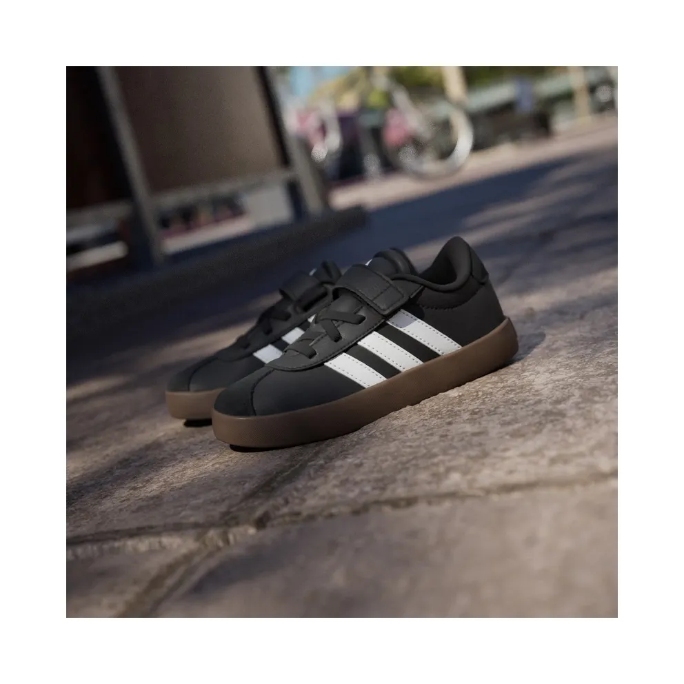 Adidas VL Court 3.0 Skateboard Shoes Kids Core Black / Cloud White / Core Black (ID9154)