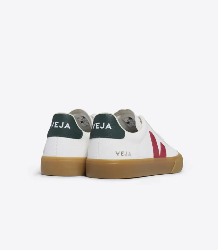 Veja Campo Chromefree Leather “White/Red / Dark Green” (CP0503497)
