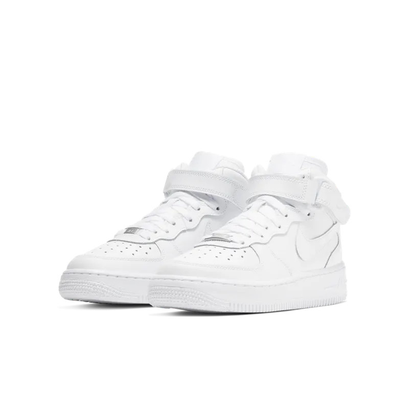 Nike Air Force 1 Mid White 2014 (GS) White/White (314195-113)