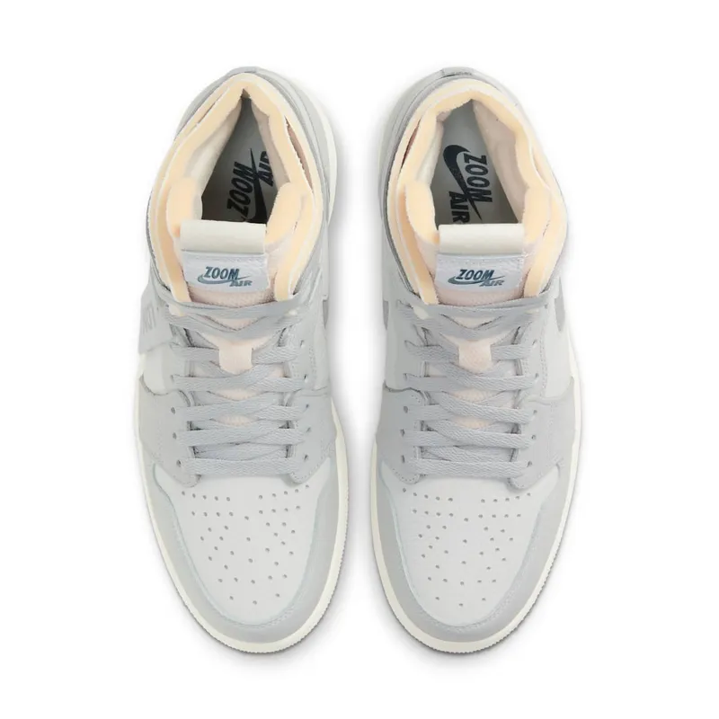 Jordan 1 High Zoom Air CMFT London Photon Dust/Light Smoke Grey-Grey Fog (DH4268-001)