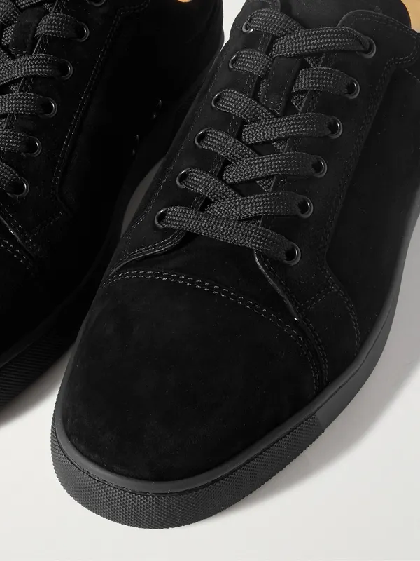 Christian Louboutin Louis Junior Suede Sneakers Black (3240421) (6)