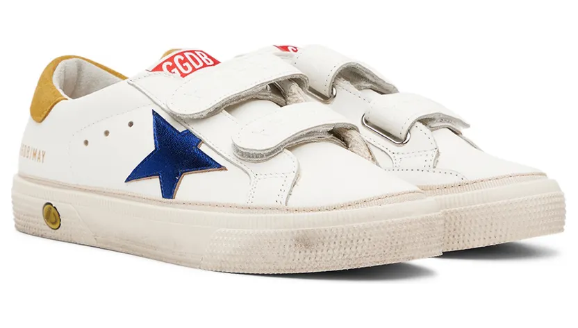 Golden Goose Kids White May School Sneakers (GYF00198.F003292.11208) (4)