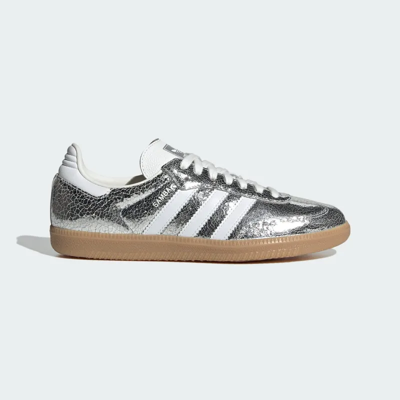 Adidas Samba OG Silver Metallic / Cloud White / Core White (JR0035)