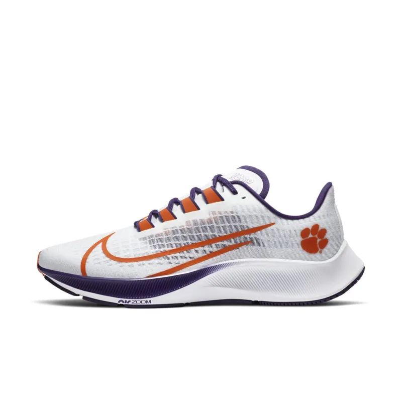Nike Air Zoom Pegasus 37 Clemson White/Pure Platinum-New Orchid-University Orange (CZ5378-100)