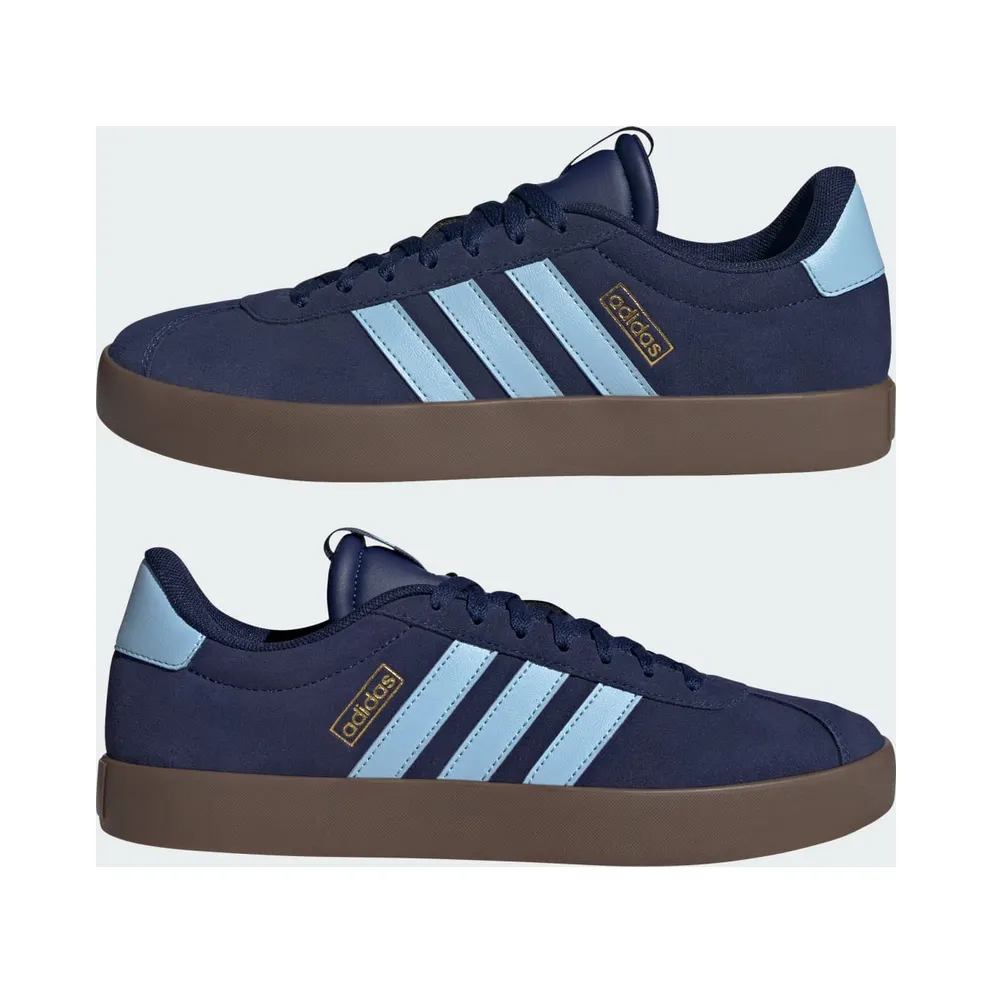 Adidas VL Court 3.0 Dark Blue / Clear Sky / Gold Metallic (JP7537)