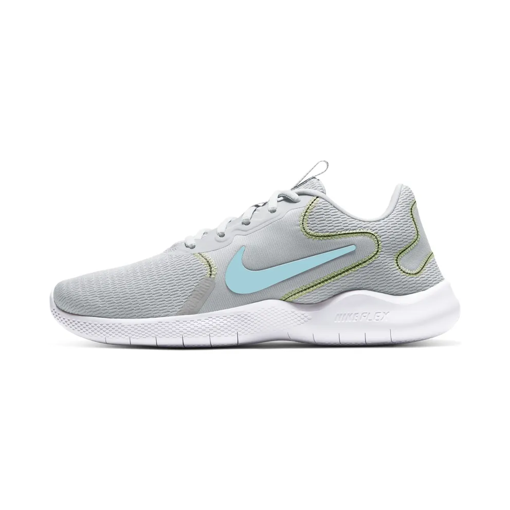 Nike Flex Experience Run 9 Grey “Pure Platinum / Barely Volt / Black / Glacier Ice” (CD0227-005)