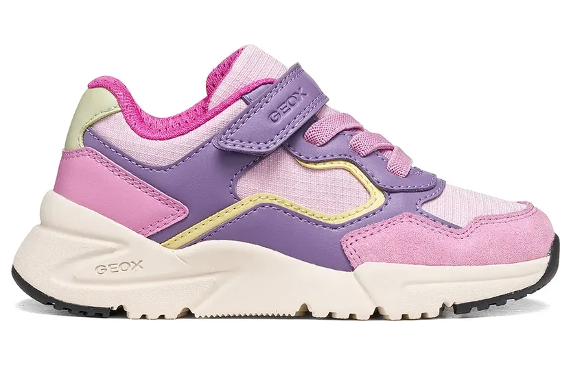 GEOX sneaker Geel / Lavendel / Oudroze (J65M2B0FU54-C8211)