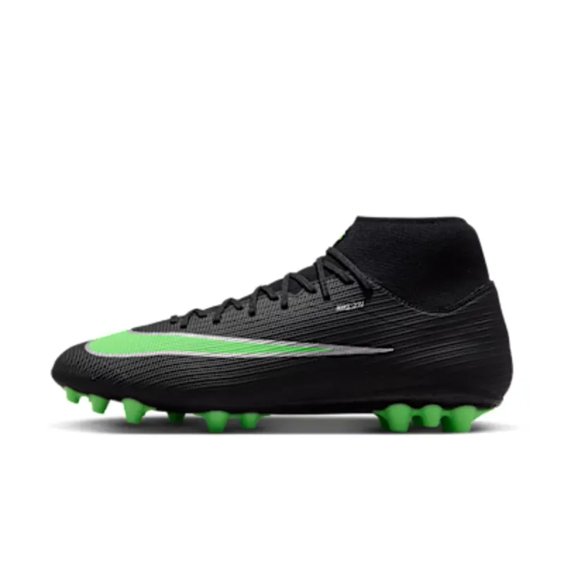 Nike Mercurial Superfly 11 Academy Multi-Ground High-Top “Black/Black/Illusion Green” (IO1496-001)