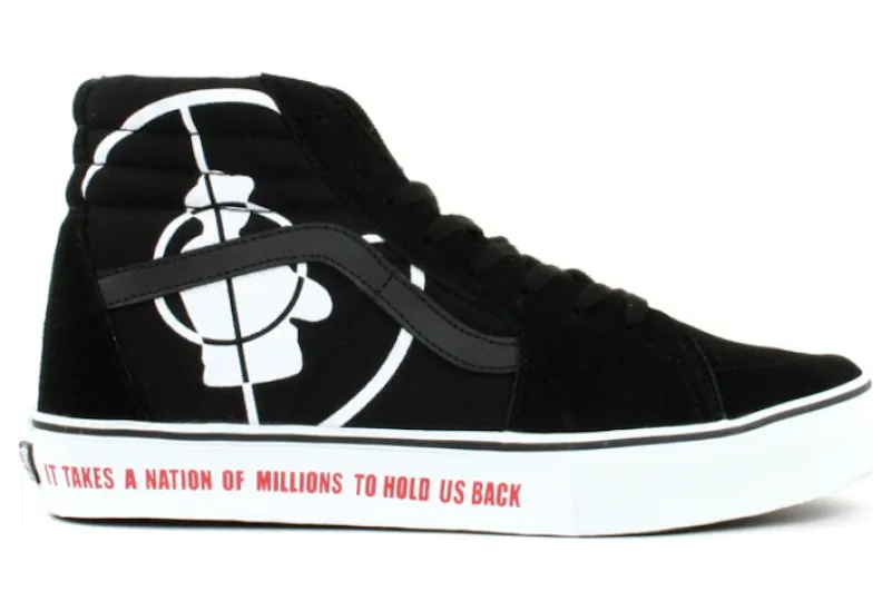 Vans Sk8-Hi Supreme Public Enemy Black White