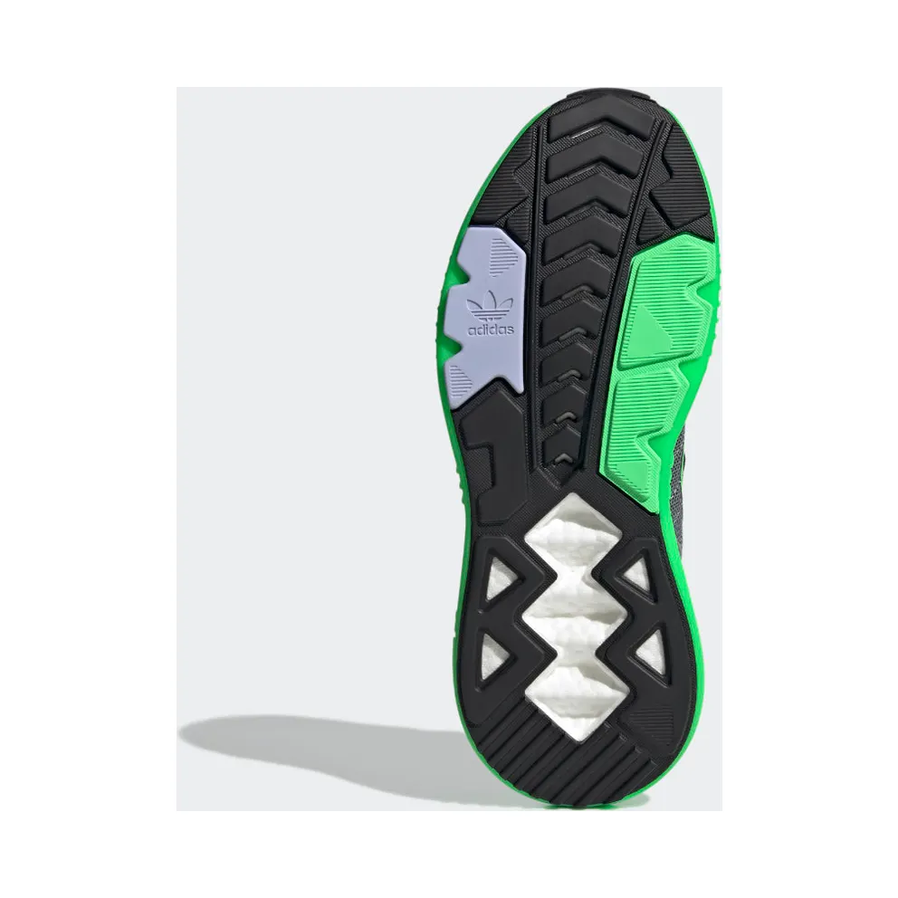 Adidas ZX 5K BOOST Grey Three / Core Black / Screaming Green (GV7701)