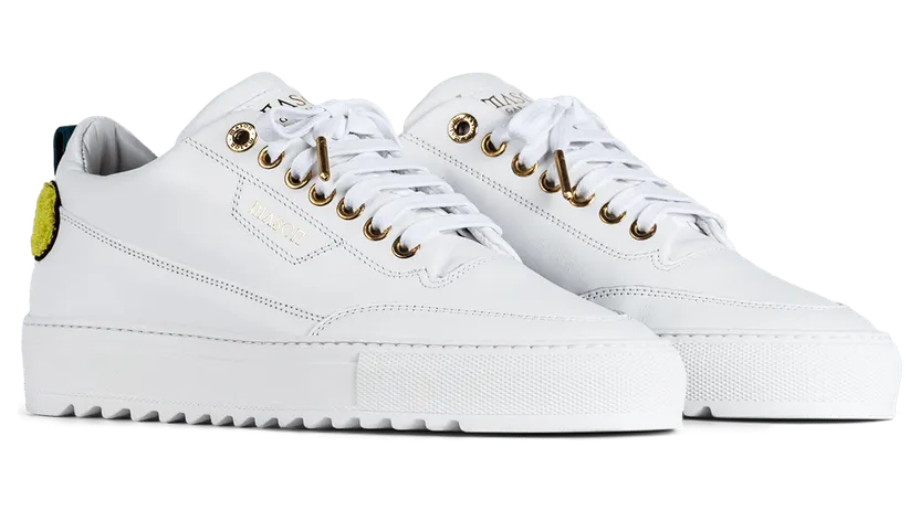 Mason Garments Torino Leather White Embroidery Weiß (SS21-41A)