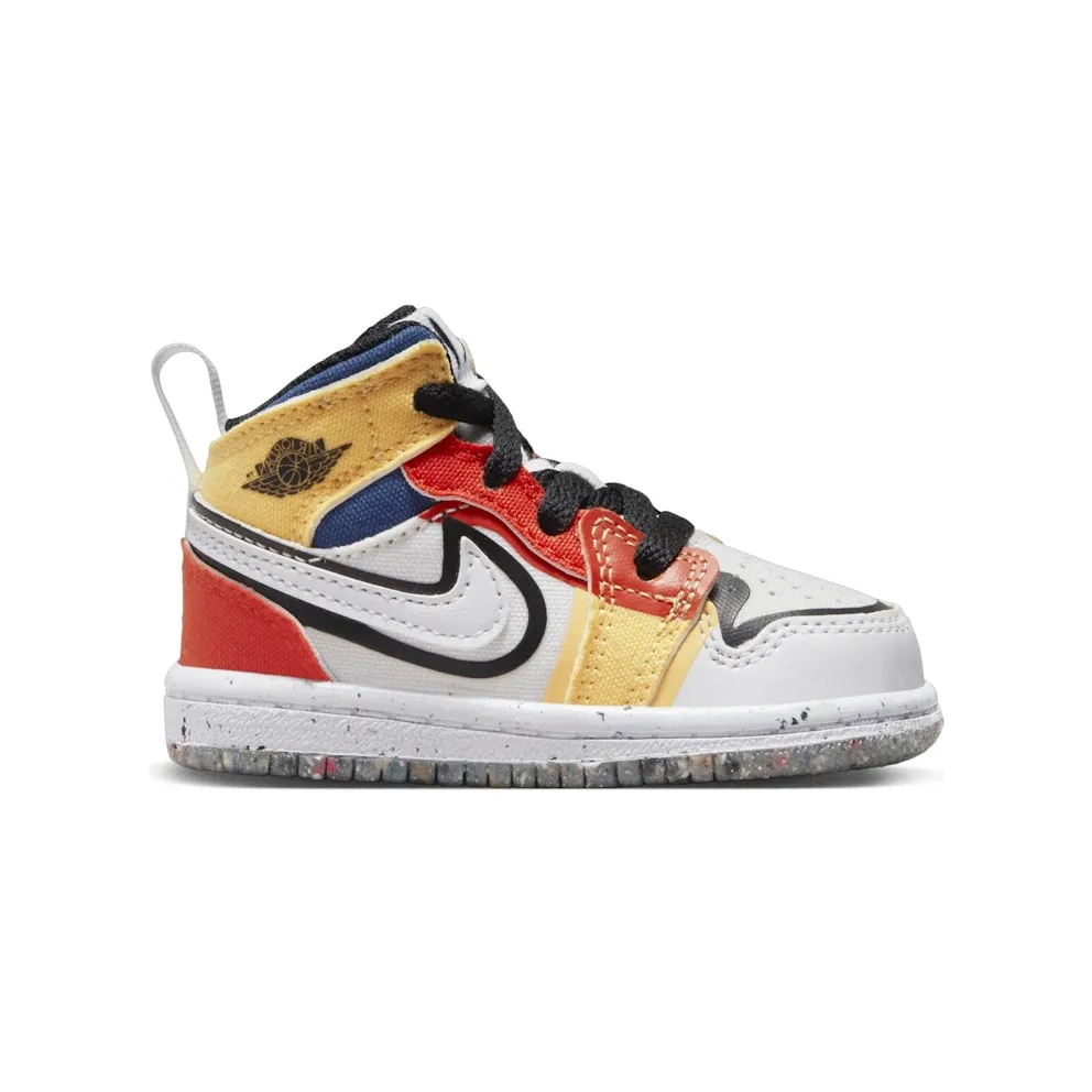 Jordan 1 Mid SE White Picante Red French Blue Black (DV1321-100)