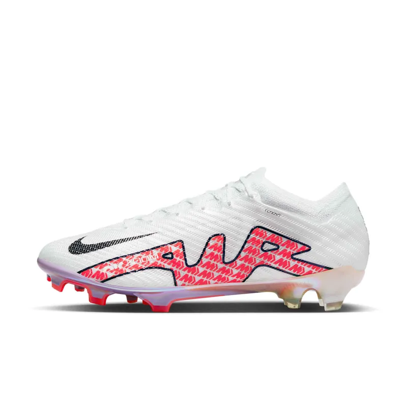 Nike Zoom Mercurial Vapor 15 Elite FG White Bright Crimson (DJ4978-101)