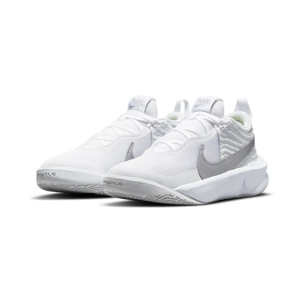 Nike Team Hustle D 10 Older Kids’ Basketball White (CW6735-100)