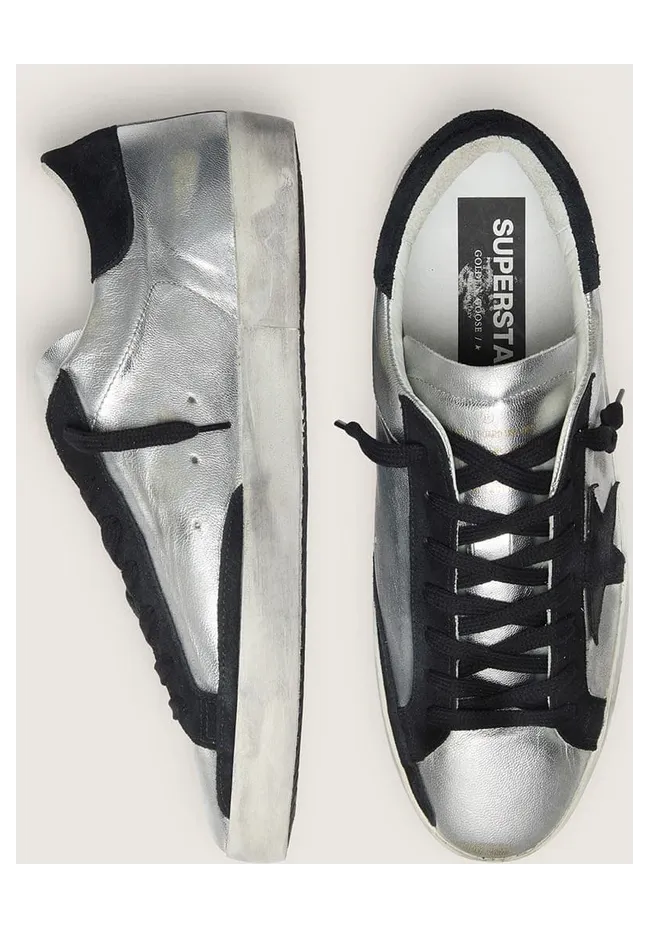 Golden Goose Super-Star In Silver Leather (GMF00101.F000312.60246) (4)