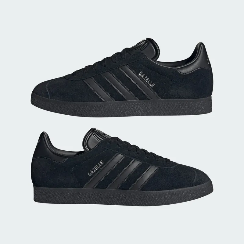 adidas Gazelle All Black Silver Metallic (JI2161)