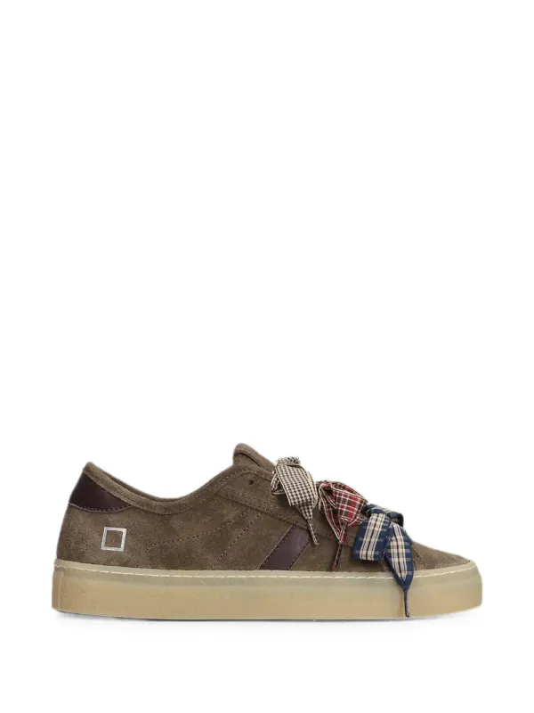 D.A.T.E. Suède sneakers verfraaid with strik – Brown (W451TESDTA)