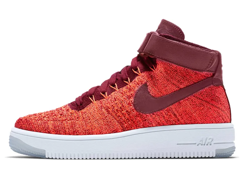 Nike Air Force 1 Flyknit Total Crimson Team Red (W)