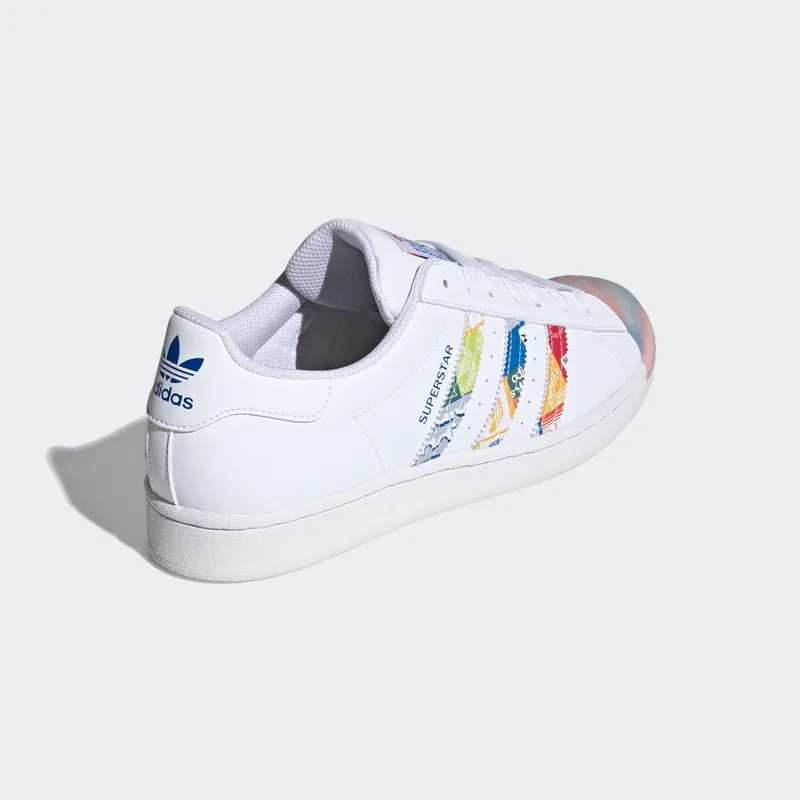 Adidas Superstar Cloud White / Blue / Orange (GX2717)