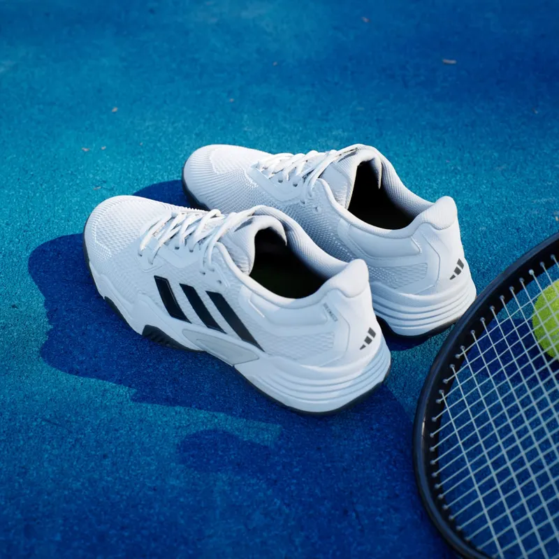Adidas Solematch Control 2 Tennis Shoes Cloud White / Black Blue Met. / Silver Metallic (IF9110)
