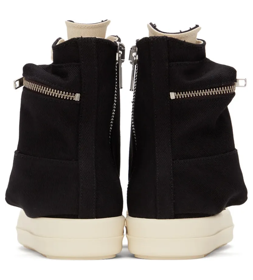 Rick Owens Drkshdw Black Cargo High Sneakers (DU01B7801 DM) (4)