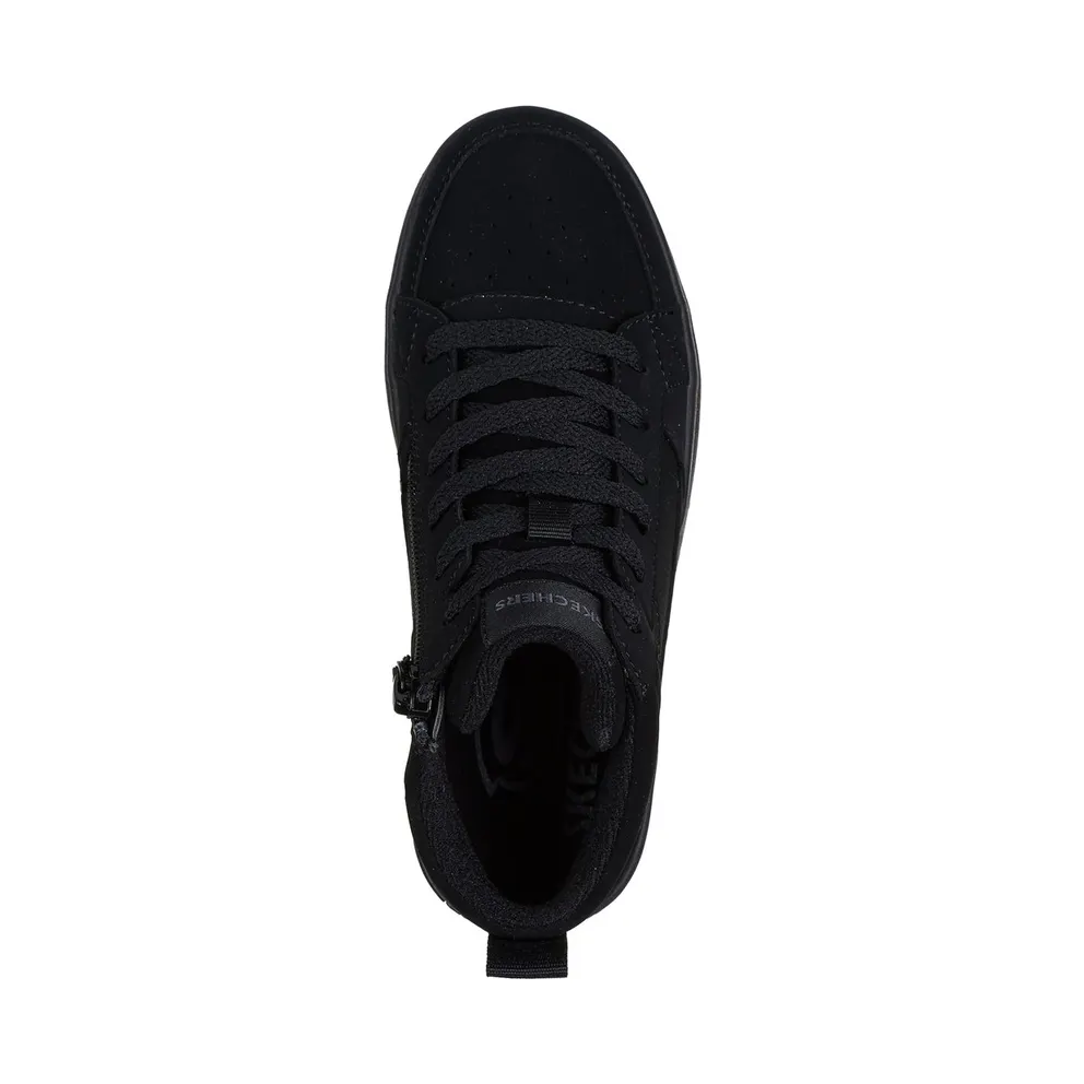 Skechers Smooth Street Cozy Zip “Black” (405618LBBK)