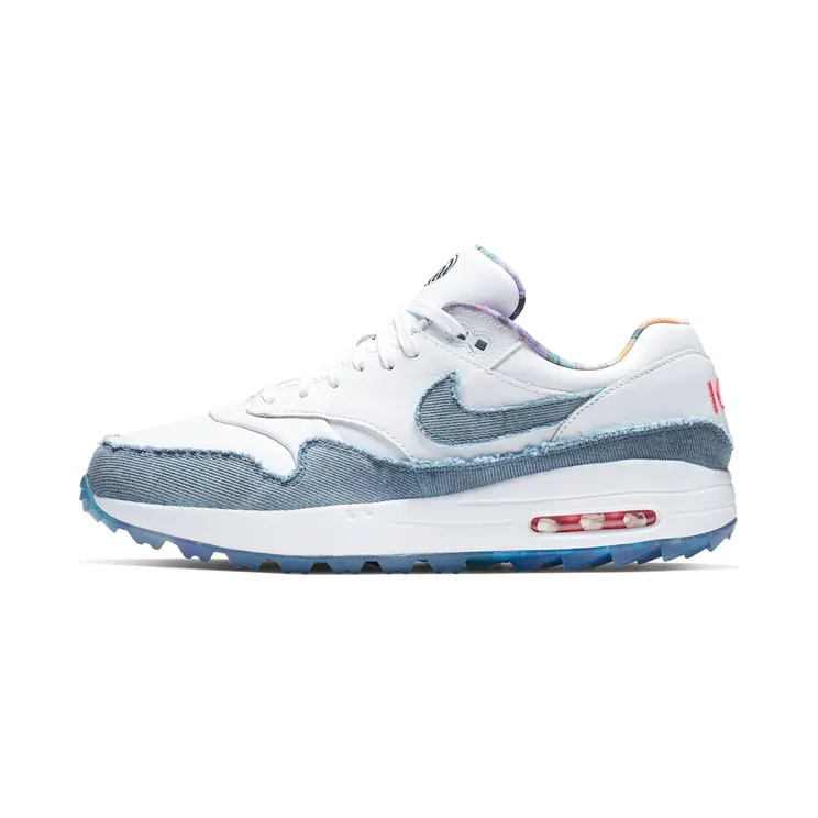 Nike Air Max 1 Golf No Denim Allowed “White / Hyper Pink / Thunderstorm” (CI6876-100)