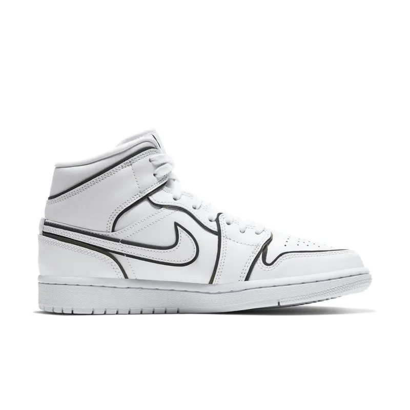 Jordan 1 Mid Iridescent Reflective White (W) White/White (CK6587-100)