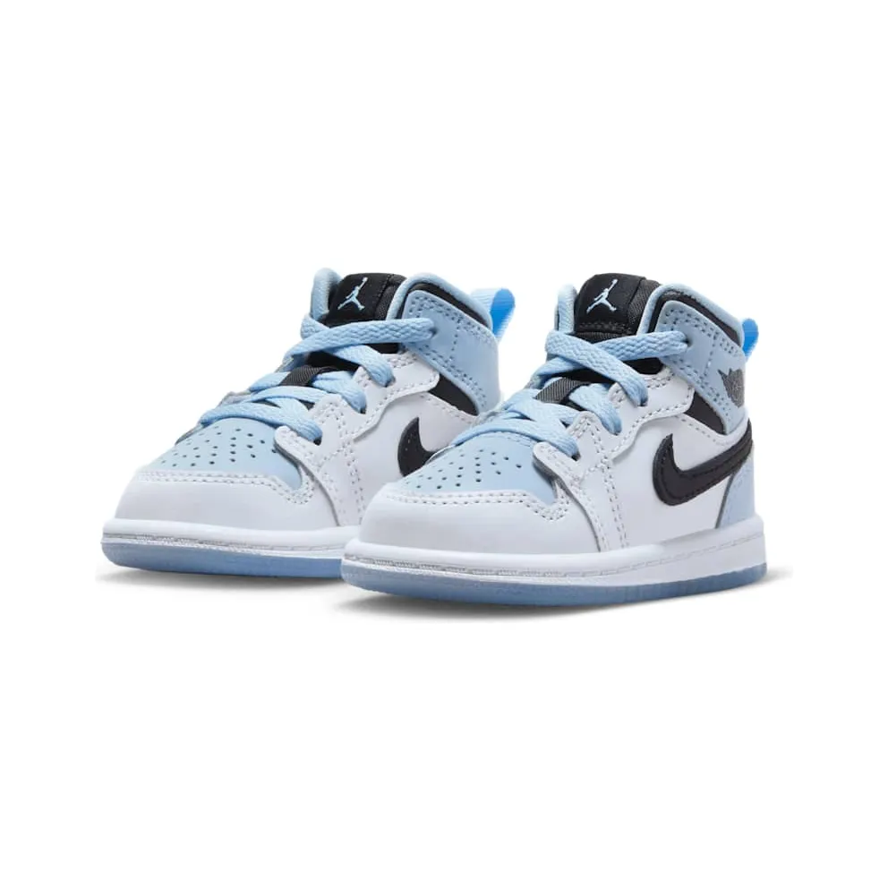 Jordan 1 Mid SE Ice Blue (2023) “White / Black / Ice Blue” (DV1338-104)