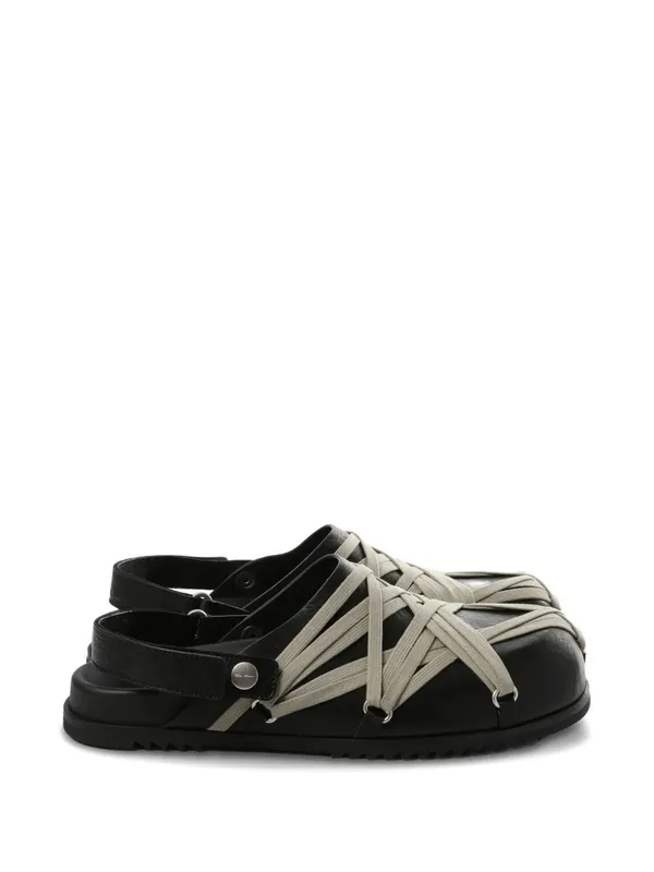 Rick Owens Megalace Granola Mule Black