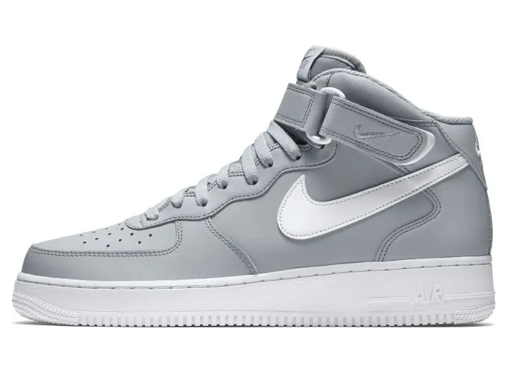 Nike Air Force 1 Mid Wolf Grey White (315123-033)