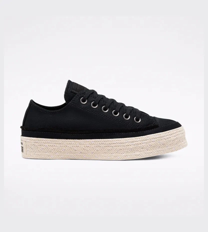 Converse Chuck Taylor All Star Espadrille Low ‘Trail to Cove – Black’ Black/White/Natural (567685C)