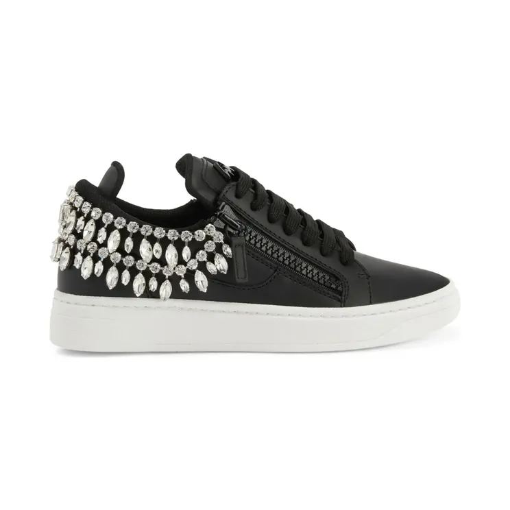 Giuseppe Zanotti verfraaid met kristallen “Black” (RW30009002)