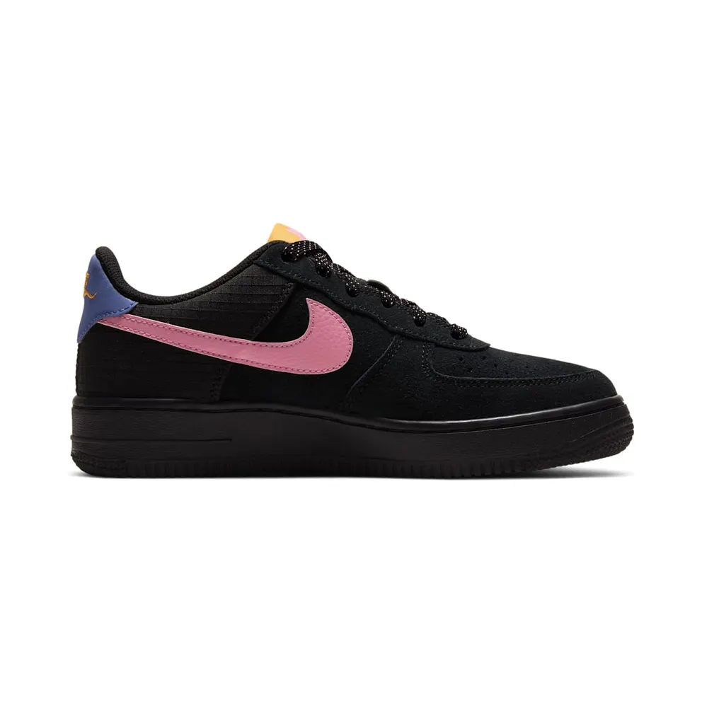 Nike Air Force 1 LV8 2 Black Magic Flamingo (GS) Black/Persian Violet/Pollen Rise (CN5710-001)