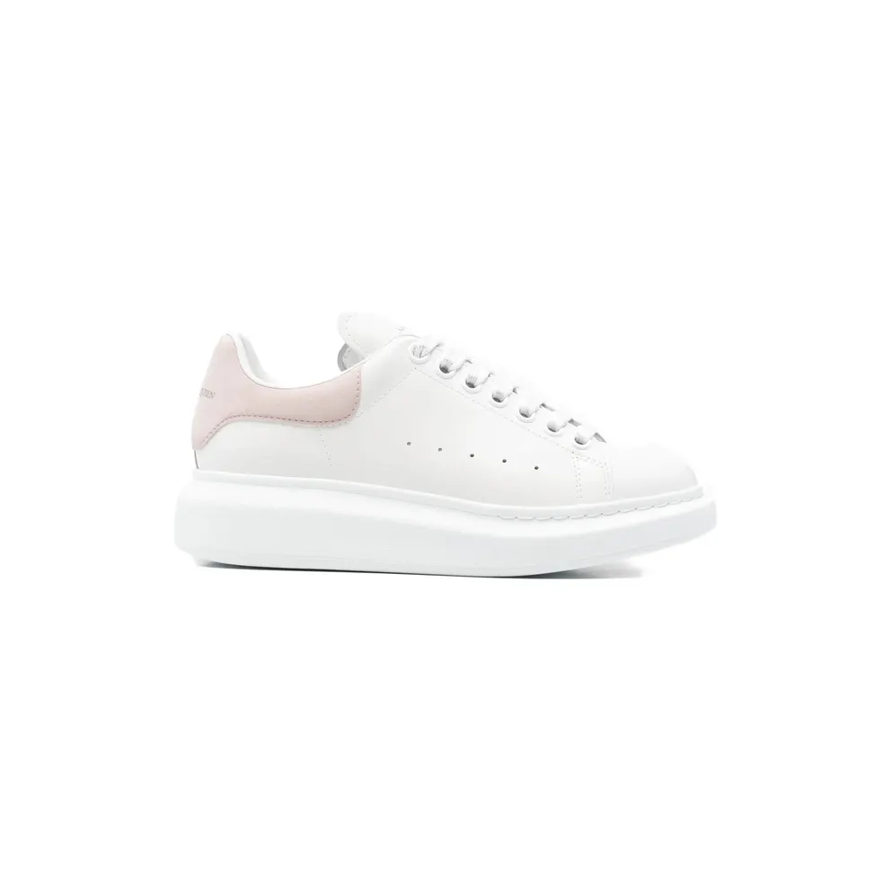 Alexander Mcqueen Oversized Suede-trim “White/Pink” (553770 WIAIH 9182)