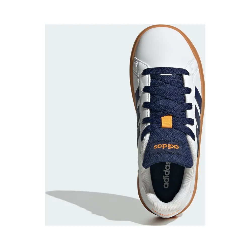Adidas Grand Court Lifestyle Tennis Lace-Up Cloud White / Dark Blue / Gum (JI0969)