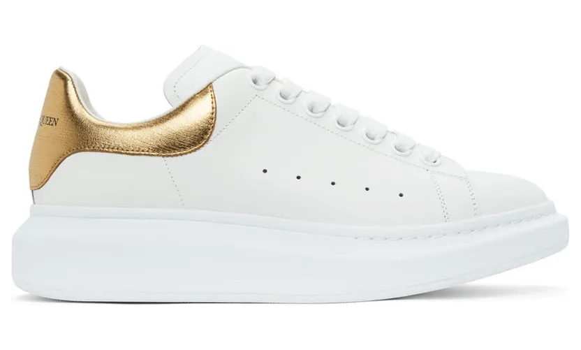 Alexander McQueen White & Gold Oversized 9075 (553680WHNBG)