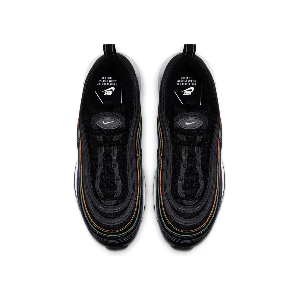 Nike Air Max 97 Black Multi Stitch (W) Black/Psychic Purple-University Gold-White (CK0738-001)