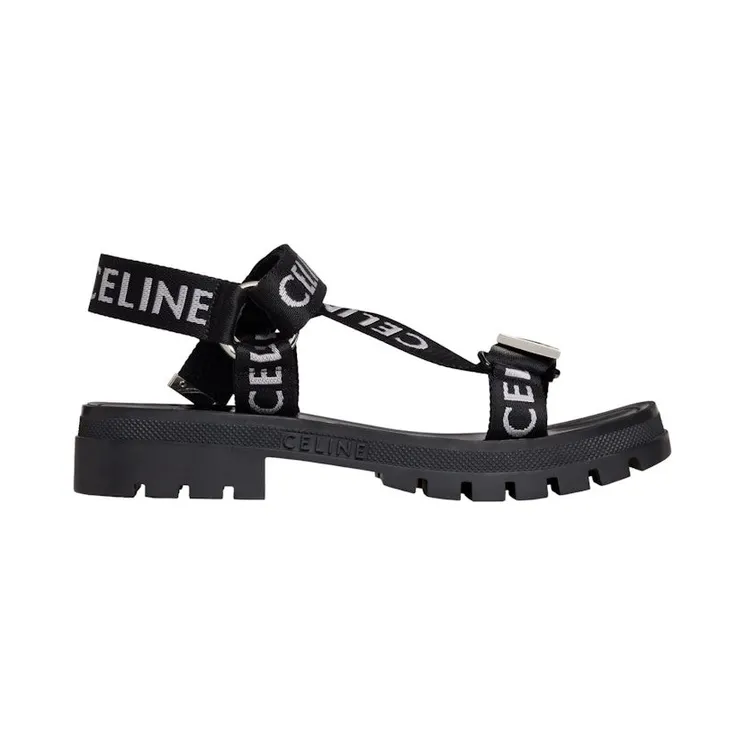 Celine Leo Strappy Sandal Black White (346742208C.38AW)