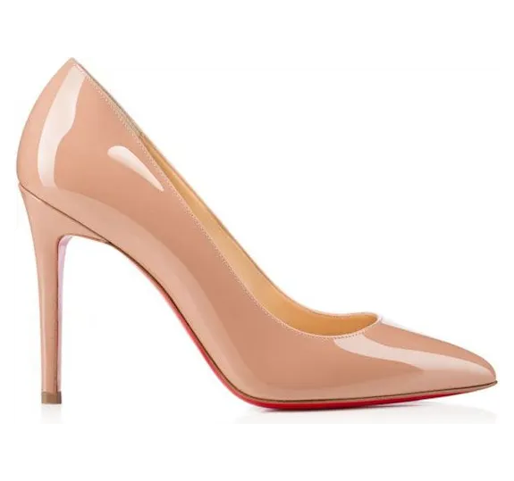 Christian Louboutin Pigalle 100mm Pump Nude Patent Leather (3080680PK20)