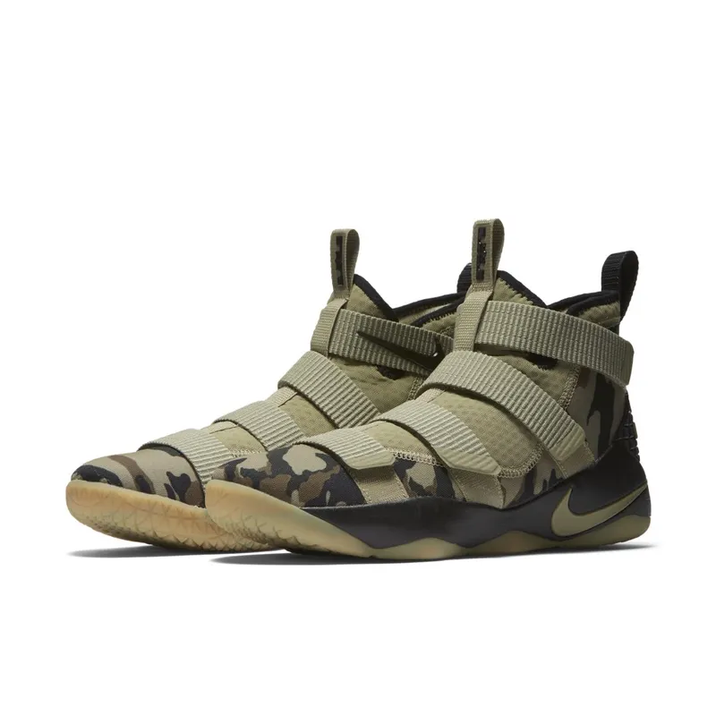 Nike LeBron Zoom Soldier 11 Camo Neutral Olive/Hazel Rush-Sequoia (897644-200)