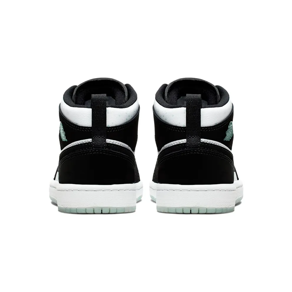 Jordan 1 Mid White Black Teal Tint (PS) White/Black-Teal Tint (BQ6932-103)