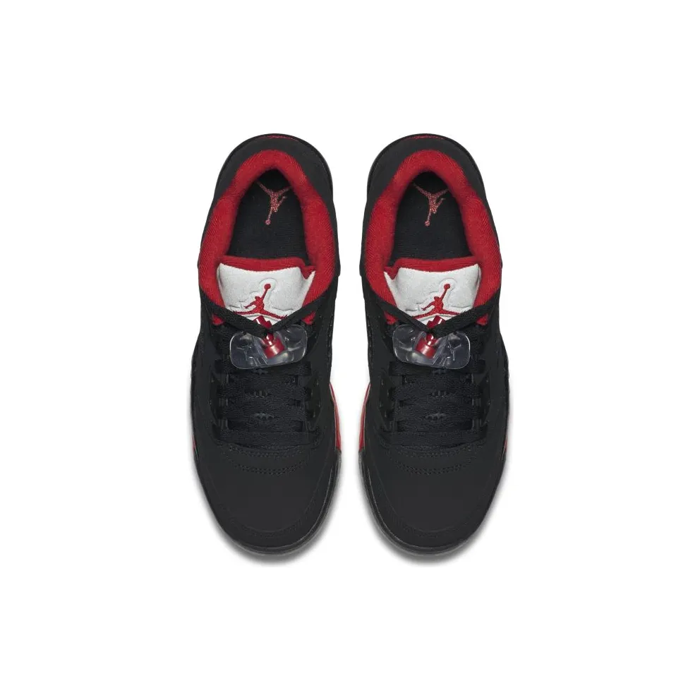 Jordan 5 Retro Low Alternate 90 (GS) Black/Gym Red/Metallic (314338-001)